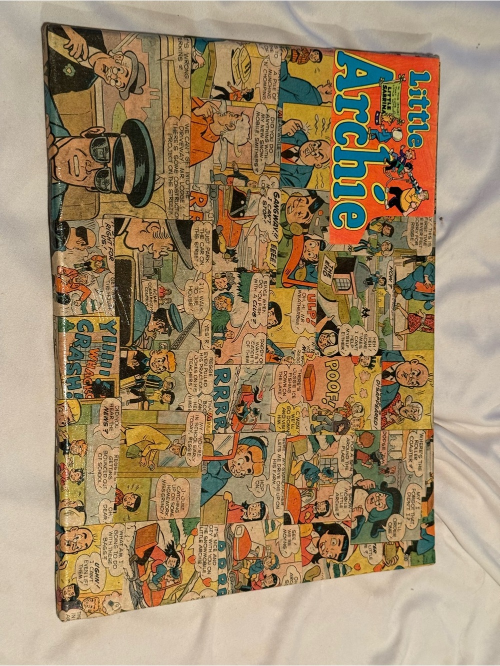 Vintage Little Archie Comic Print collage poster